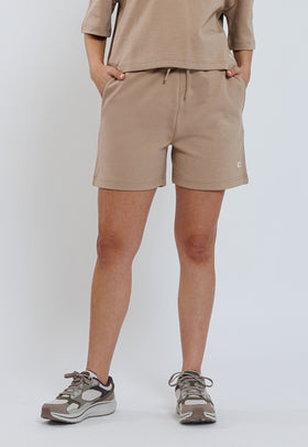 מכנס איטרלוק קצר צבע בז'