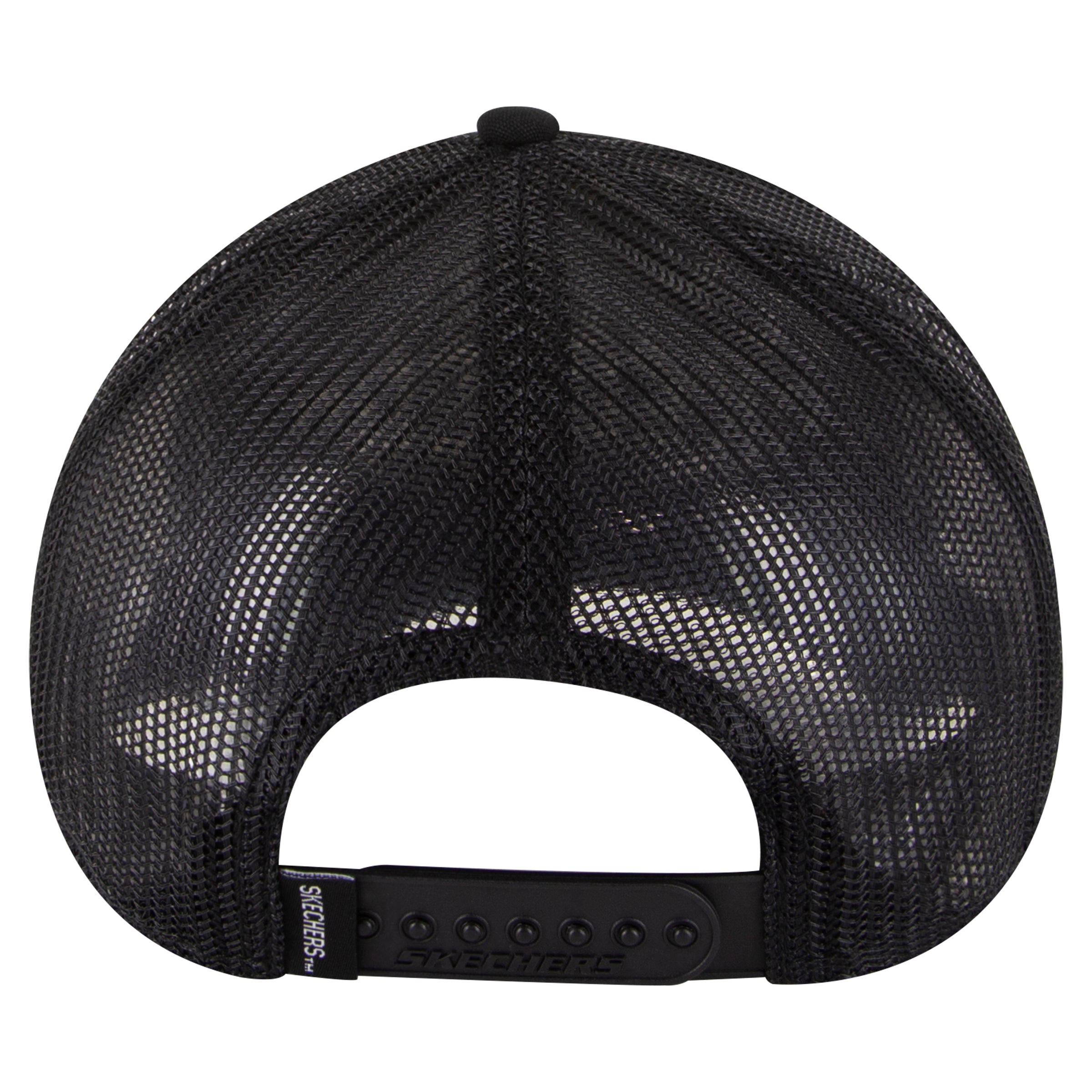 כובע מצחיה עם רשת מאחור ולוגו