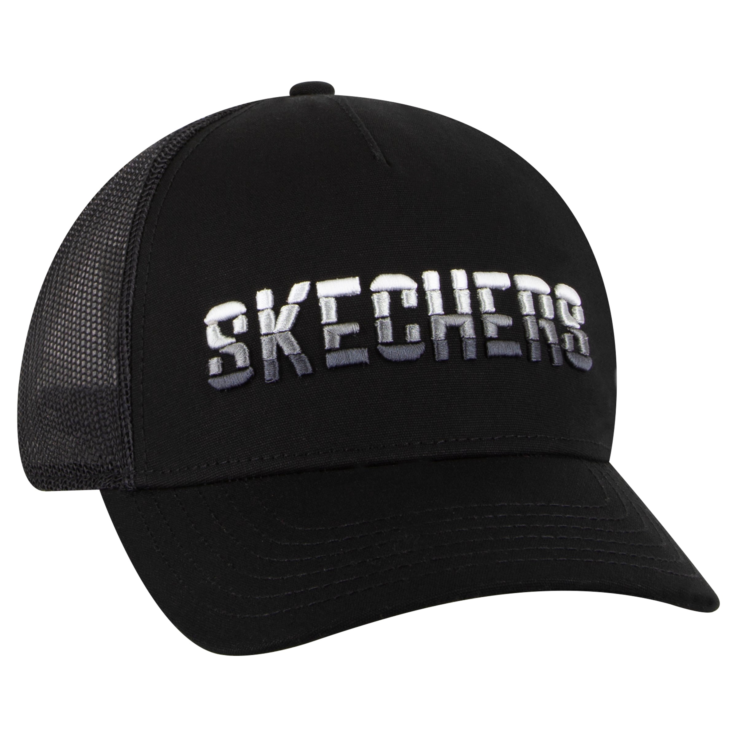 כובע מצחיה עם רשת מאחור ולוגו