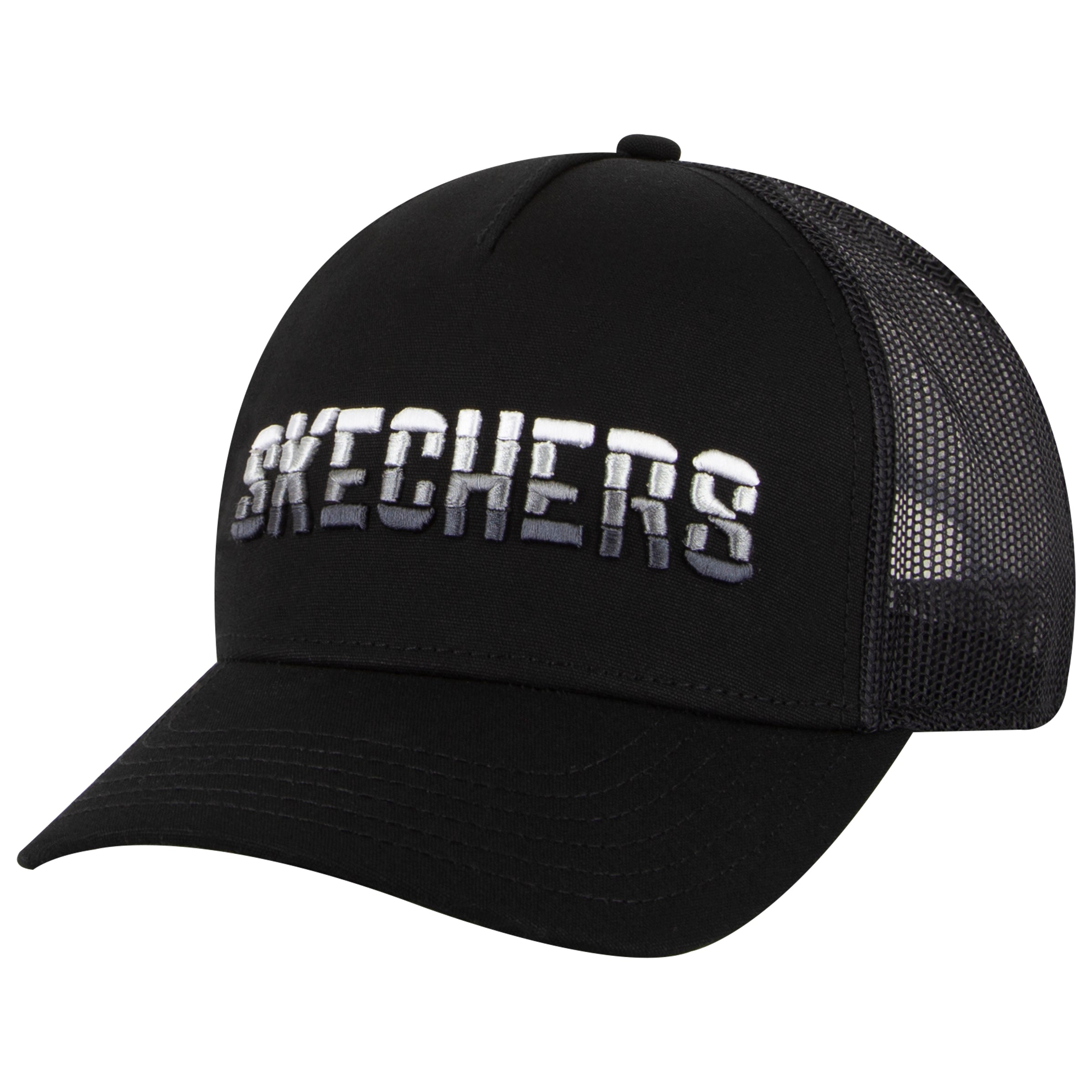 כובע מצחיה עם רשת מאחור ולוגו