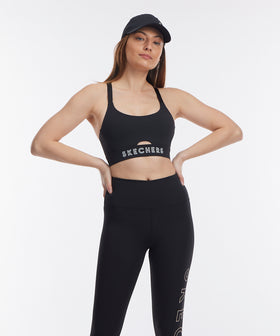 טופ ספורט עם חיתוך תחתון צבע: שחור