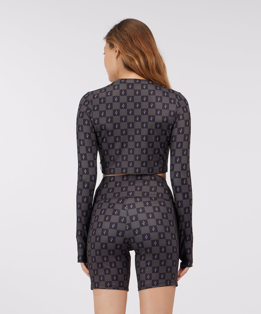 טופ שרוול ארוך עם לוגו