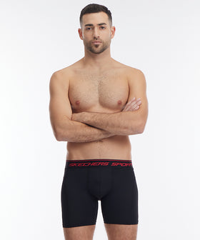 בוקסר ארוך צמוד צבע שחור